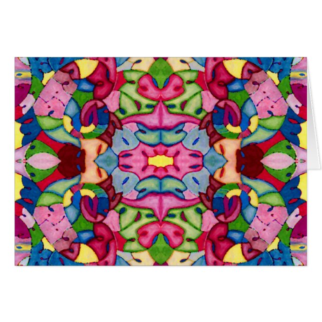 素敵なブーケのグリーティングカード (正面横)