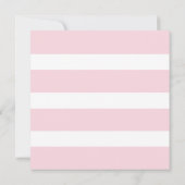 素敵なベビーガール誕生の発表ピンク写真 案内状 (裏面)