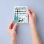 素敵なベビーペンギンベビーシャワービンゴフライヤー チラシ (手)