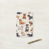 素敵なペットの手書きノート ポストイット (デスク上)