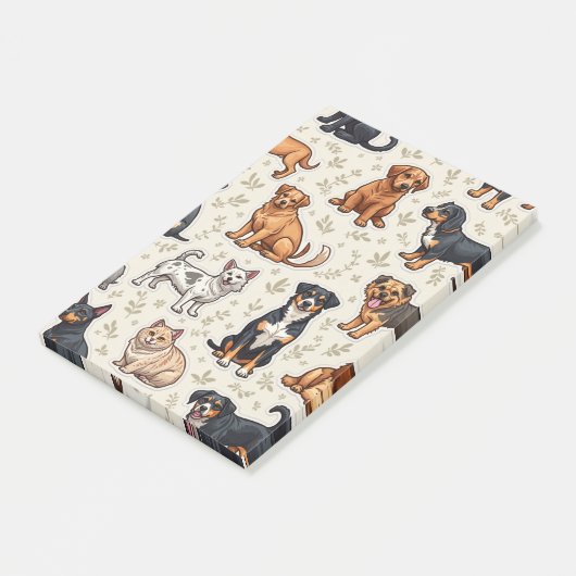 素敵なペットの手書きノート ポストイット (アングル)