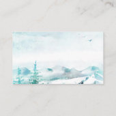 素敵なペンギン雪景色おむつラッフル コーリングカード (裏面)