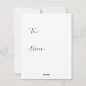 素敵なペンギン バレンタインデーの挨拶 シーズンカード (裏面)