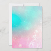 素敵なホットエアバルーンの冒険 ファーストバースデー 招待状 (裏面)