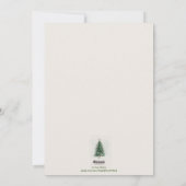 素敵なホリデーグリーティンググリーン縁どリー シーズンカード (裏面)