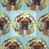 素敵なボクサー犬 ファブリック (タイル)