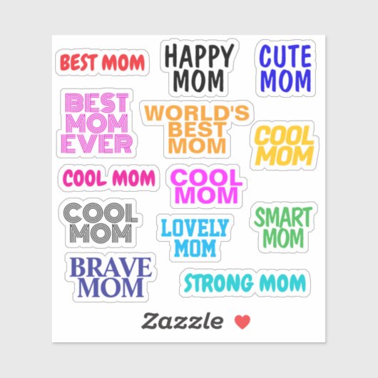 素敵なママのための美しい言葉 | かわいいステッカー シール (シート)