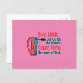 素敵なママはビーターをなめさせてくれる 偉大なママは向きを変える ポストカード