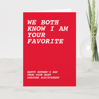 素敵なママへ　愛する子供より カード