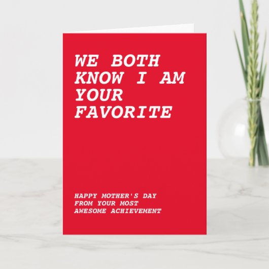 素敵なママへ　愛する子供より カード (正面)