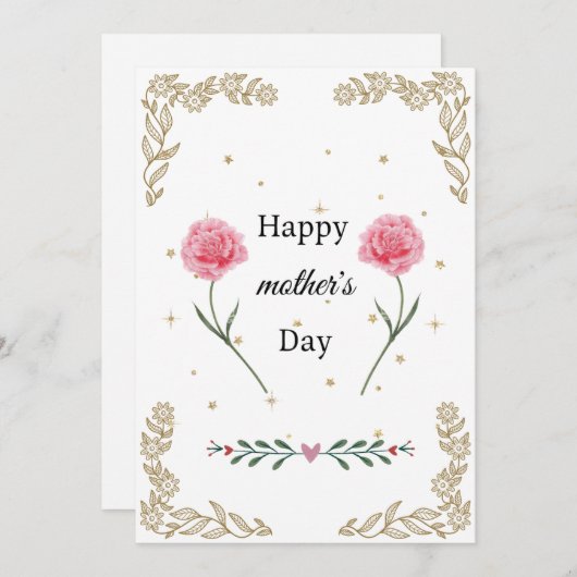 素敵なママへ　母の日にぴったりなカード シーズンカード (正面/裏面)