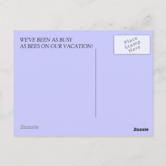 素敵なミツバチの自然養蜂家ハニーポストカード ポストカード (裏面)