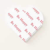 素敵なメッセージが入った可愛いノート ノートブック (裏面)