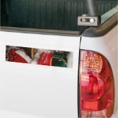 素敵なメリークリスマスカラフルの季節アイディア バンパーステッカー (トラック上)