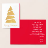 素敵なメリークリスマスツリー 箔カード (ディスプレー)