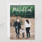 素敵なモダンカリグラフィー写真 幸せなハヌカ祭り シーズンカード (正面)