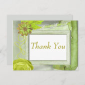 素敵なライトグリーンありがとう ポストカード (正面/裏面)