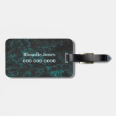 素敵なライトブルー ラゲッジタグ (裏面横)