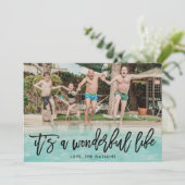 素敵なライフオニキスのクリスマスフォトだ シーズンカード (スタンド正面)