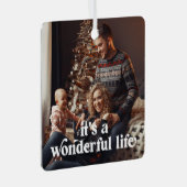 素敵なライフフォトホリデーオーナメント メタルオーナメント (正面右)