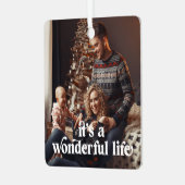 素敵なライフフォトホリデーオーナメント メタルオーナメント (正面左)