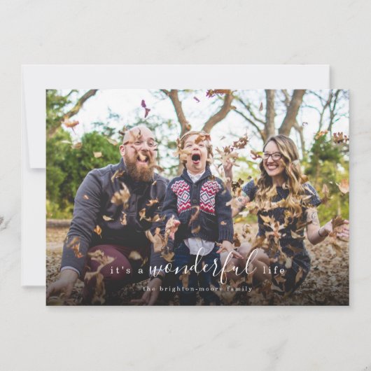 素敵なライフフォトホリデーカードだ シーズンカード (正面)