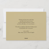 素敵なライフ引用文クリスマスベビー写真 シーズンカード (裏面)