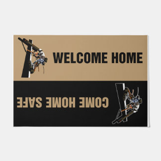 素敵なラインマンプレゼン最高のト歓迎 ドアマット