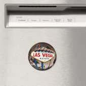 素敵なラスベガスのサインマグネットへようこそ マグネット (インサイチュ (食洗機))