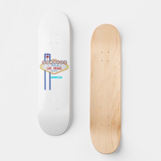 素敵なラスベガスの看板へようこそ スケートボード (正面)