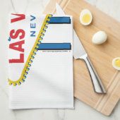 素敵なラスベガスクリスマスへようこそ キッチンタオル (四つ折り)