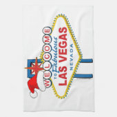 素敵なラスベガスクリスマスへようこそ キッチンタオル (縦)