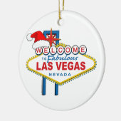 素敵なラスベガスクリスマスへようこそ セラミックオーナメント (左)