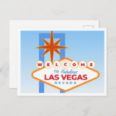 素敵なラスベガスブルースカイへようこそ ポストカード (正面/裏面)
