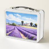 素敵なラベンダー畑 メタルランチボックス (裏面)
