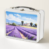 素敵なラベンダー畑 メタルランチボックス (正面)