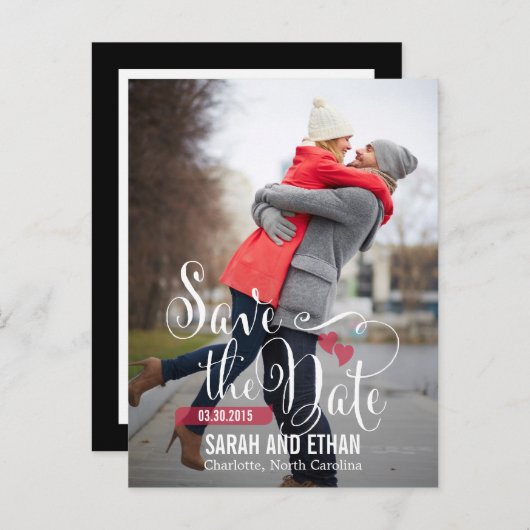 素敵なリクエスト日付はがきを保存 案内ポストカード (正面/裏面)