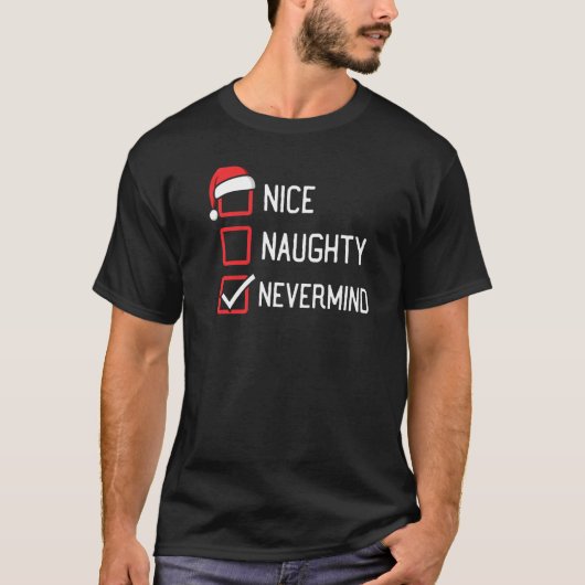 素敵なリストいけなネバーマインドクリスマス Tシャツ (正面)