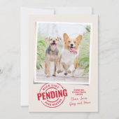 素敵なリストおもしろいクリスマスのペットの写真 シーズンカード (正面)