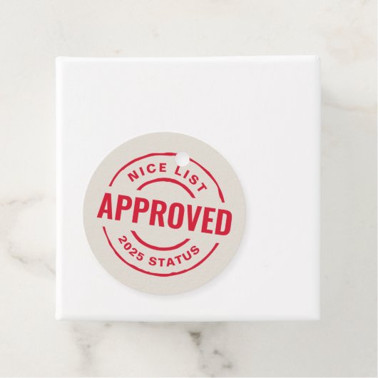 素敵なリストが可愛いおもしろいクリスマスを承認 フェイバータグ (インサイチュ)