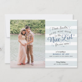 素敵なリストのクリスマス妊娠発表 シーズンカード