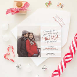 素敵なリストのクリスマス妊娠発表 シーズンカード