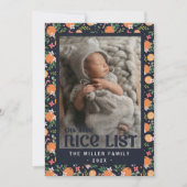 素敵なリストの小さなかわいこちゃんクリスマス 招待状 (正面)