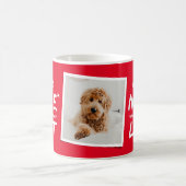 素敵なリストの赤いおもしろい休日の写真に コーヒーマグカップ (中央)