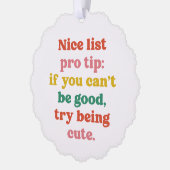 素敵なリストプロ先端かわいいペットおもしろいの写真クリスマス オーナメントカード (左)