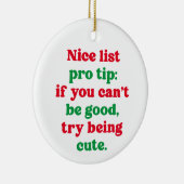 素敵なリストプロ先端かわいいペットおもしろいの写真クリスマス セラミックオーナメント (右)