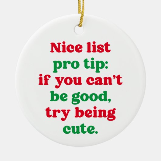 素敵なリストプロ先端かわいいペットおもしろいの写真クリスマス セラミックオーナメント (正面)