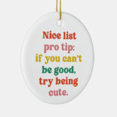 素敵なリストプロ先端かわいいペットおもしろいの写真クリスマス セラミックオーナメント (右)