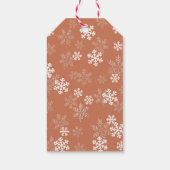 素敵なリスト証明書クリスマススノーフレークギフトラベル ギフトタグ (裏面)