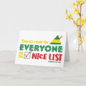 素敵なリスト・クリスマスの皆のための部屋 カード (黄色い花)